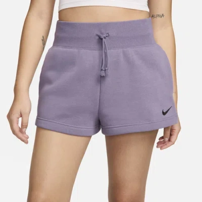 Nike Womens  Fleece Hr Shorts In Black/daybreak