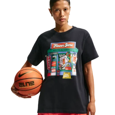 Nike Womens  Flower Shop Tee In Black