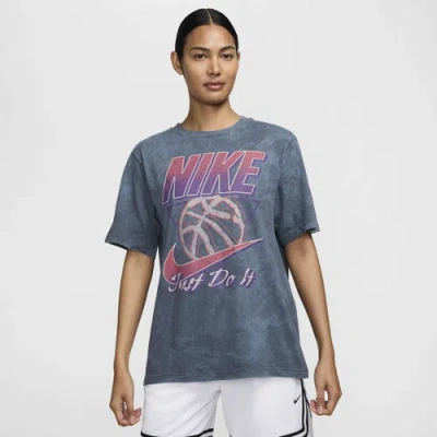 Nike Womens  Graphic Ss Tee In Anthracite