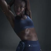 Nike Women's Indy High Support Padded Adjustable Sports Bra In Armory Navy/armory Navy
