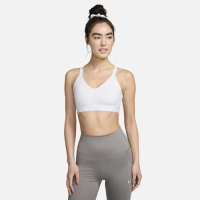 Nike Womens  Indy Medium Df Sports Bra In White