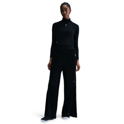 Nike Womens  Kobe Cropped Long Sleeve Top In Black/white