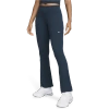 Nike Sportswear Chill Knit Flare Leggings In Armory Navy/sail