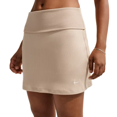 Nike Womens  Nsw Chill Knit Rib Skirt In Brown