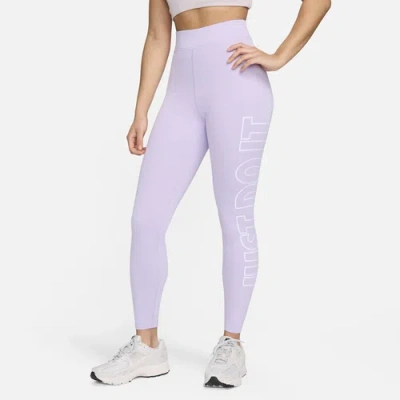 Nike Womens  Nsw Classic Gx Tight In Violet Mist/white