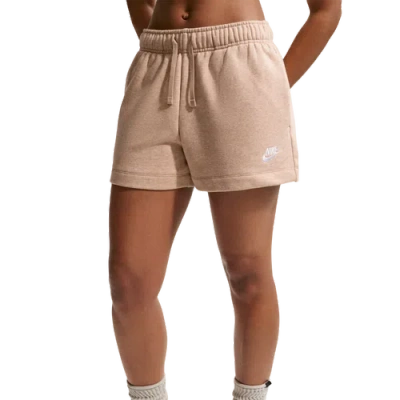 Nike Womens  Nsw Club Fleece Mr Short In Brown