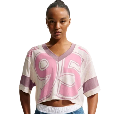 Nike Sportswear Women's Oversized Cropped Jersey In Multi