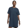Nike Women's  Sportswear Chill Knit Oversized T-shirt Dress In Armory Navy/sail