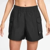 Nike Women's  Sportswear Essential Woven High-waisted 5" Cargo Shorts In Black/white