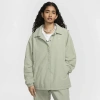 Nike Women's  Sportswear Essential Oversized Uv Woven Coaches' Jacket In Jade Horizon/sail