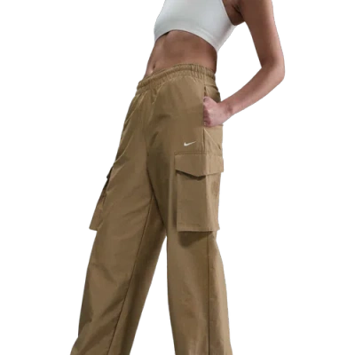 Nike Womens  Nsw Evrthng Woven Mid Rise Cargo Pant In Parachute Beige/white