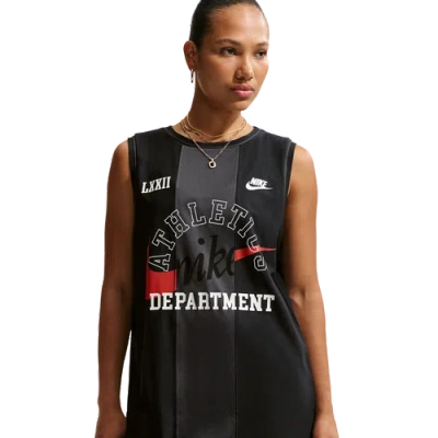 Nike Womens  Nsw Heritage Festival Jersey Dress In Black