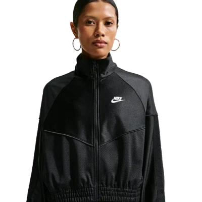 Nike Womens  Nsw Heritage Festival Windrunner Jacket In Black