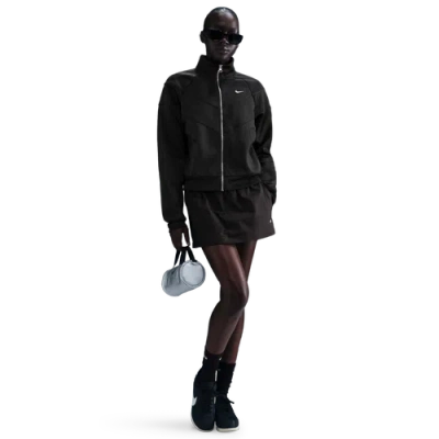 Nike Womens  Nsw Nk Wr Poly Knit Jacket In Black/white