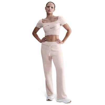 NIKE WOMENS NIKE NSW PHOENIX BOUCLE SHORT SLEVE CROP T-SHIRT