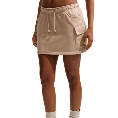 Nike Womens  Nsw Phoenix Fleece Cargo Mini Skirt In Pink