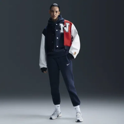 Nike Womens  Nsw Phoenix Fleece Mr Pant In Armory Navy/sail
