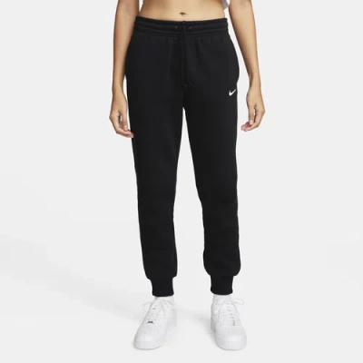 Nike Womens  Nsw Phoenix Fleece Mr Pants In Black/sail