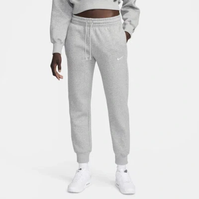 Nike Womens  Nsw Phoenix Fleece Mr Pants In Sail/dk Grey Heather
