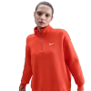 Nike Women's  Sportswear Phoenix Fleece Oversized 1/4-zip Long Sweatshirt In Red