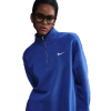 Nike Women's  Sportswear Phoenix Fleece Oversized 1/4-zip Long Sweatshirt In Sail/game Royal