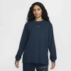 Nike Women's  Sportswear Loose Long-sleeve T-shirt In Armory Navy