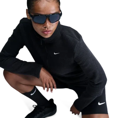 Nike Womens  Nsw Phoenix Plush Long Sleeve T-shirt In Black