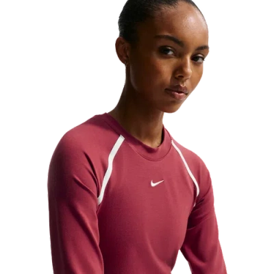 Nike Womens  Nsw Street Long Sleeve Body Bold Crop In Red