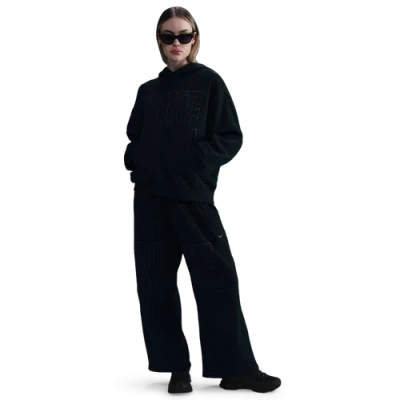Nike Womens  Nsw Street Oos Pullover Hoodie In Black/anthracite