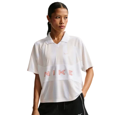 Nike Womens  Nsw Street Oversized Ss Stripe Jersey In White