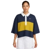 Nike Street Oversized Polo Top In Blue