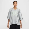 Nike Sportswear Street Oversize Short Sleeeve Graphic Jersey In Gray