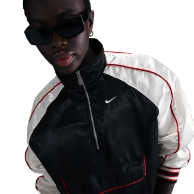 Nike Womens  Nsw Street Woven Jacket In Black/sail