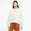 Nike Women's  Sportswear Phoenix Fleece Oversized Crew-neck Sweatshirt In Black/white