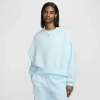 Nike Women's  Sportswear Phoenix Fleece Over-oversized Crew-neck Sweatshirt In Glacier Blue/sail