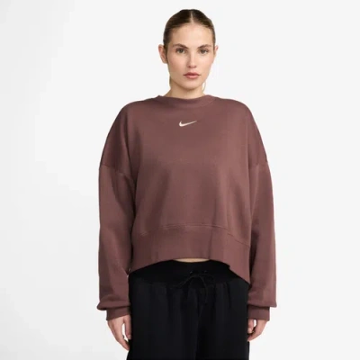 NIKE WOMENS NIKE NSW STYLE FLEECE CREW OOS