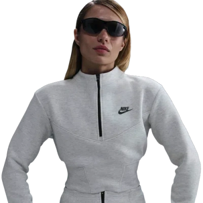 Nike Womens  Nsw Tech Fleece Crop Half-zip