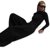 Nike Womens  Nsw Tech Fleece High Rise Pleated Wide Pant In Black/black