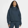 Nike Women's  Sportswear Tech Fleece Oversized Hoodie In Armory Navy/black