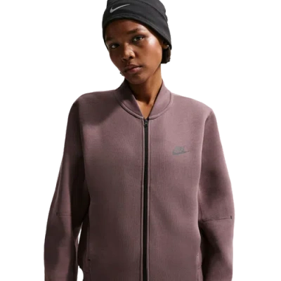 Nike Womens  Nsw Tech Fleece Seasonal Jacket In Brown