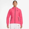 Nike Sportswear Tech Fleece Big Kids' (girls') Full-zip Hoodie In Astro Pink/black