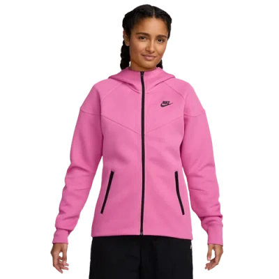 Nike Womens  Nsw Tech Fleece Wr Full-zip Hoodie In Pink