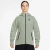 Nike Women's  Sportswear Tech Fleece Windrunner Full-zip Hoodie In Olive/black