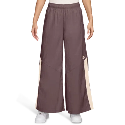 Nike Womens  Nsw Wide Leg Woven Pants In Purple