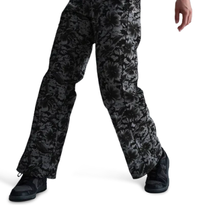 Nike Womens  Nsw Wr Mid Rise Woven Uv Aop Pant In Black