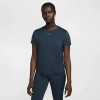 Nike Women's One Classic Dri-fit Short-sleeve Top In Armory Navy/black