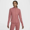 Nike Women's One Rib Dri-fit Full-zip Mid Layer In Canyon Pink/white