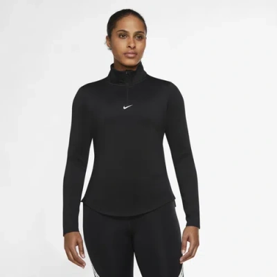 Nike Womens  One Tf Half-zip In Black