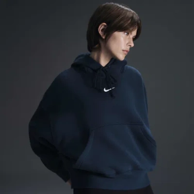 Nike Womens  Phnx Fleece Os Pullover Hoodie In Blue