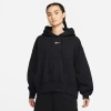 Nike Womens  Phnx Fleece Os Pullover Hoodie In Black/sail